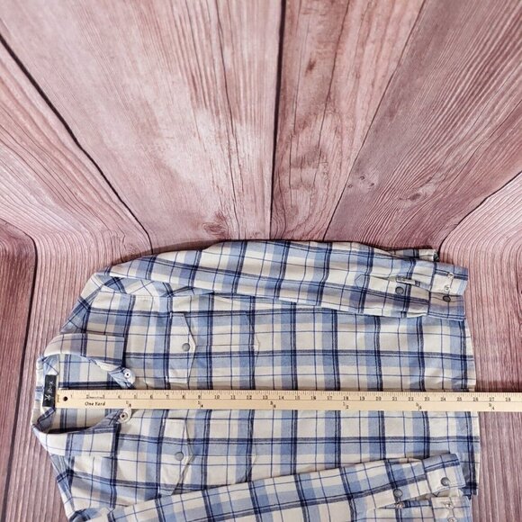 ibex Womens Size Small Taos Wool Blend Plaid Snap Button Long Sleeve Shirt - Picture 15 of 16